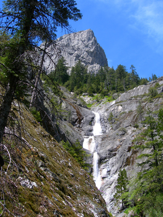 Root Creek Falls in Castle Crags State Park. Source: California State Parks