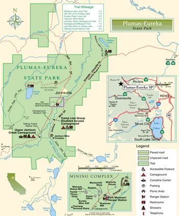 Donor Agreement Saves Plumas Eureka State Park In The Sierra Nevada   Plumas Eurekaspmap 